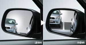 Reverse gearing mirror