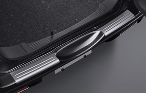 Rear bumper step guard