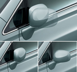 Automatic retractor bull mirror