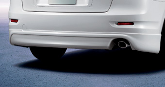 Rear bumper spoiler