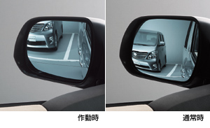 Reverse gearing mirror