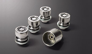 Reverse key wheel nut