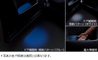 フロントドアイルミネーション（ブルー）　フロントドアイルミネーション(ブルー/ホワイト）/プライマ(フロントドアイルミ用)