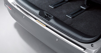 Rear bumper step guard