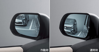 Reverse gearing mirror