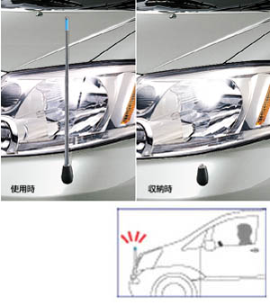 Fender lamp (electromotive remote control expansion and contraction type (front automatic))