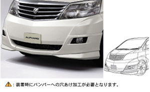 Front bumper garnish