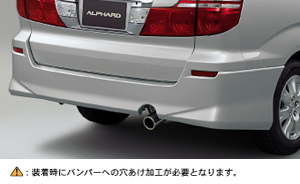 Rear aero bumper