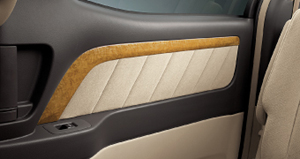 Wood pitch door trim