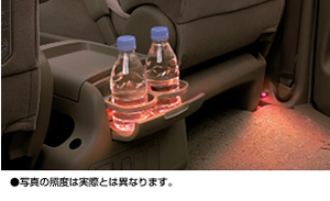 Room illumination (floor &amp\; cup holder)