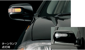 Turn lamp attaching door mirror cover