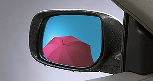 Lane clearing blue mirror