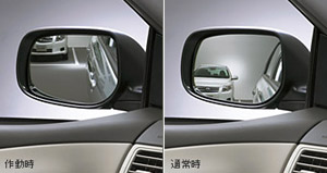 Reverse gearing mirror