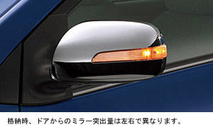 Side turn lamp attaching door Mira (plating)
