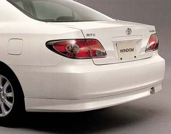 Rear bumper spoiler