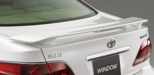 Rear spoiler set/rear spoiler/rear spoiler (fitting kit)