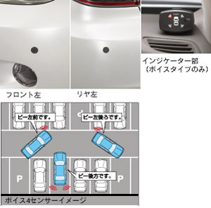 Corner sensor (voice [4 sensors]) (voice [2 sensors] rear)