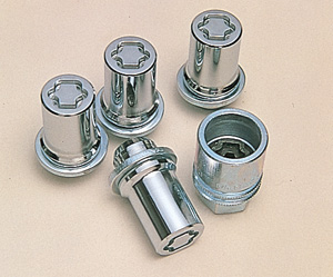 Reverse key wheel nut