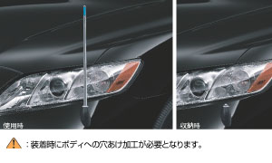 Fender lamp (electromotive remote control expansion and contraction type (front automatic))