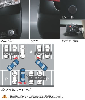 Corner sensor (voice (4 sensors))