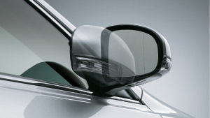 Automatic retractor bull mirror