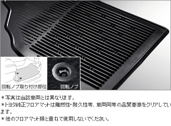 Rubber mat (snow type) (front set)