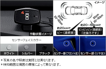コーナーセンサー（ボイス４センサー・インジケーター表示タイプ） コーナーセンサー(ボイス４センサー（インジケーター）)(センサーキット)