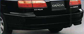 Rear bumper spoiler