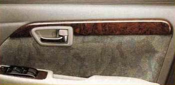 Wood pitch door trim