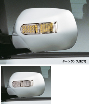 Turn lamp attaching door mirror cover