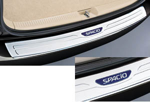 Rear bumper step guard