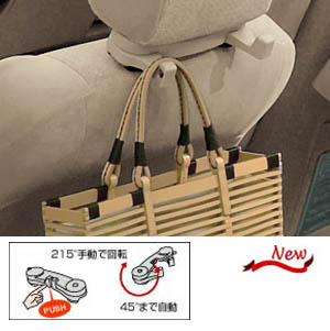 Bag hook (push type)