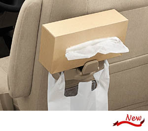 Tissue holder (hook attaching for dust pack)