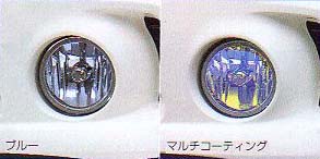 Fog lamp multiple coating for aero bumper