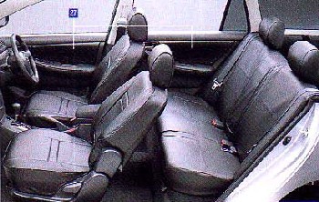 Leather pitch seat cover