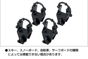 Roof rack attachment (surisukiatatsuchimento)
