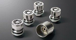 Reverse key wheel nut
