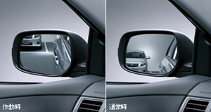 Reverse gearing mirror