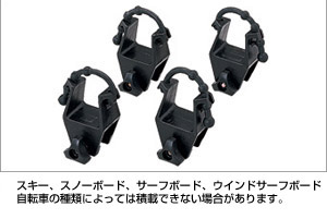 Roof rack attachment (surisukiatatsuchimento)