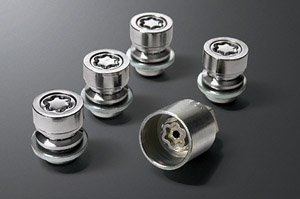 Reverse key wheel nut