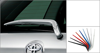 カラードリヤワイパー(スーパーホワイト/パールホワイト/シルバー/ブラック/レッド/オレンジ/ブルー/ライトブルー/ボルドー)