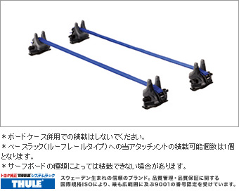 スーリーシステムラック(サーフボードアタッチメント)
