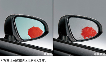 レインクリアリングブルーミラー