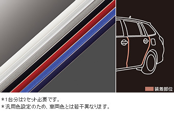 ドアエッジプロテクター(樹脂製　２本入)