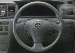 Leather volume steering wheel