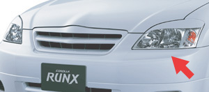 Headlight garnish