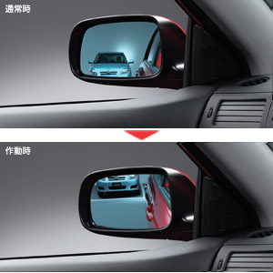 Reverse gearing mirror