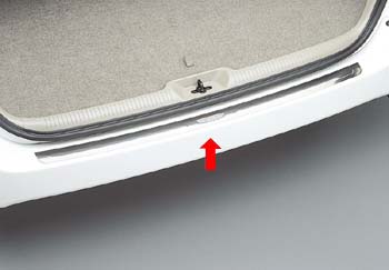 Rear bumper step guard