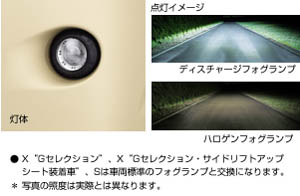Discharge fog lamp