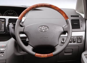 Wood pitch steering wheel (Chaki eye)